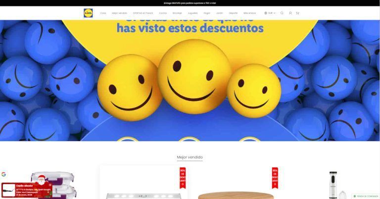 lidllofficial.com tienda online dudosa de Lidl