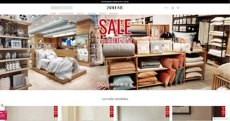 zarahomeen.shop doubtful online store Zara Home
