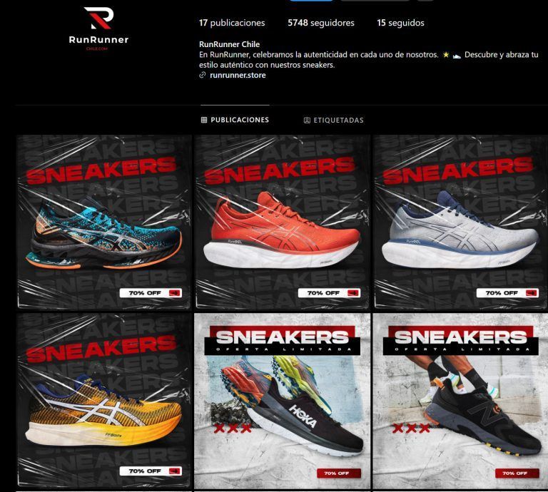 Runrunner.store tienda online dudosa de Sneakers