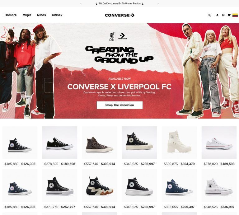 conversecolombiatienda.com.co Tienda online dudosa de Converse