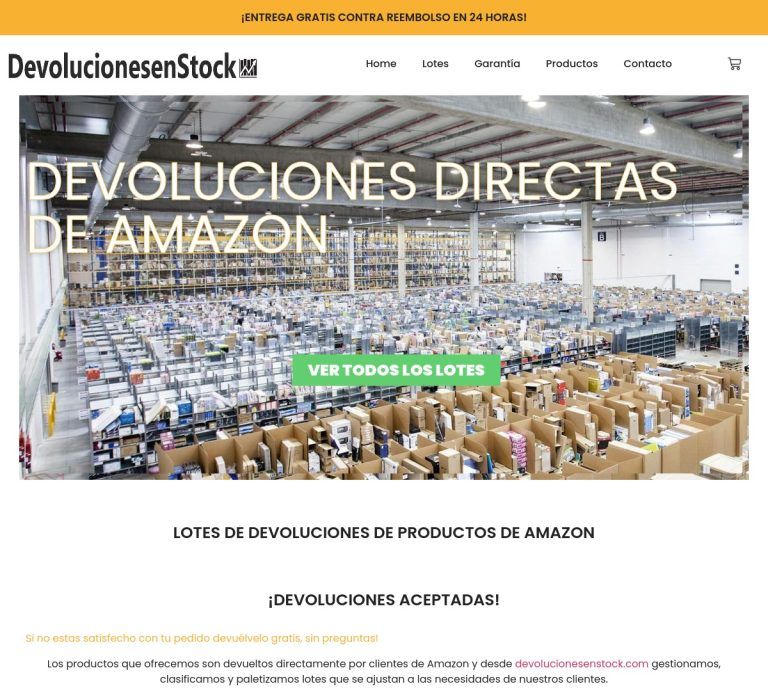 devolucionesenstock.com Tienda online dudosa devoluciones Amazon