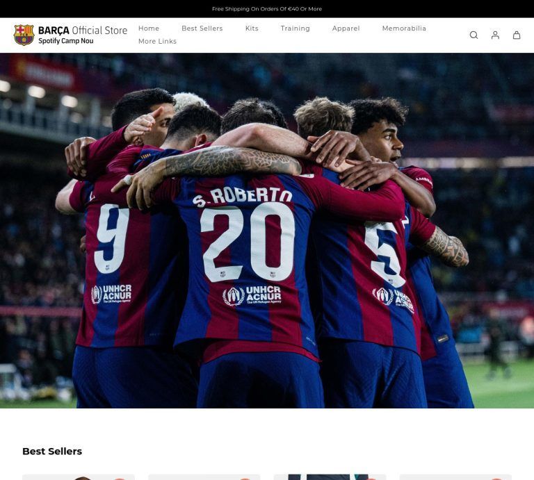 storebarcelona.top  Tienda online dudosa equipación FC Barcelona