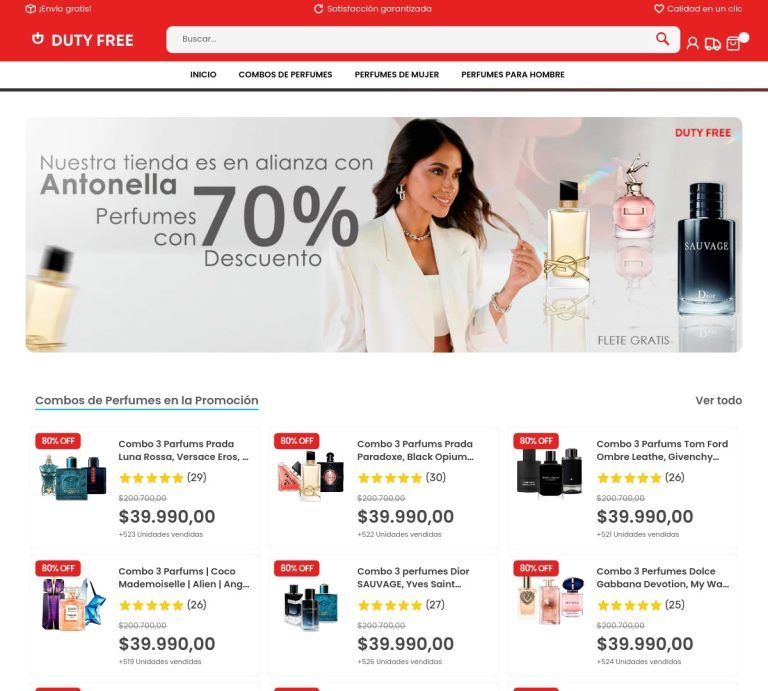 dufyar.com Tienda online dudosa perfumes