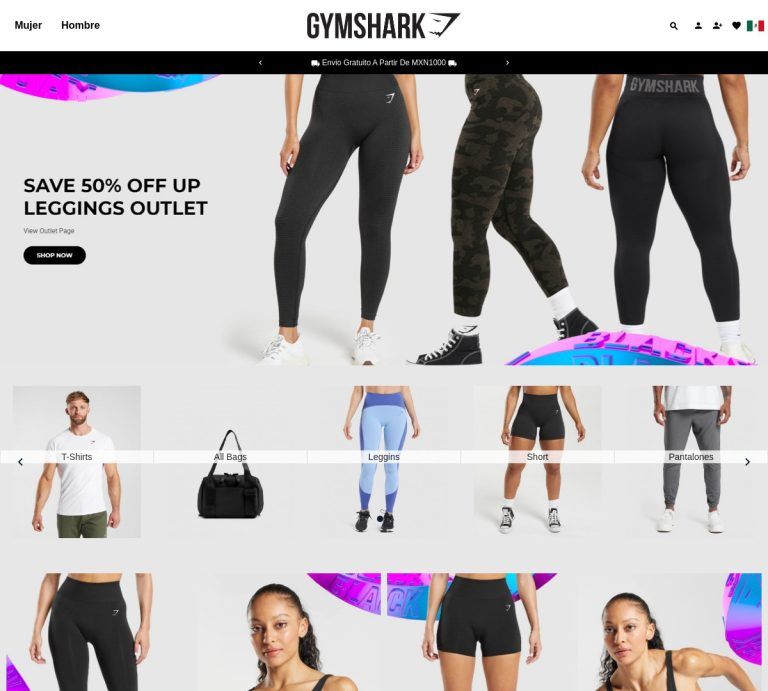 gymsharkmexico.net Tienda online dudosa productos Gymshark