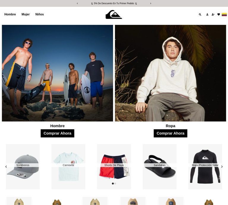 quiksilvercolombia.com.co Tienda online dudosa Productos Quicksilver