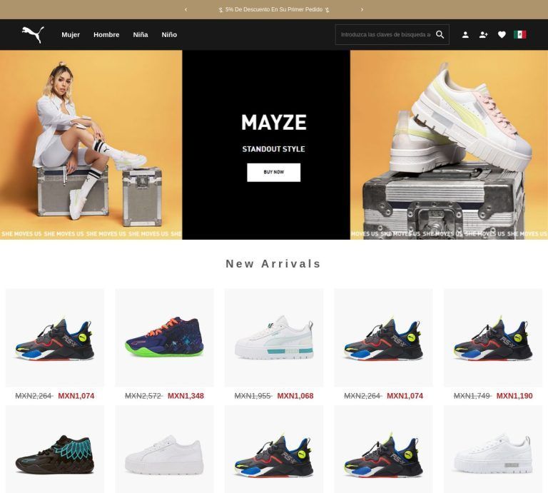 pumaemexicomx.com Tienda online dudosa Puma