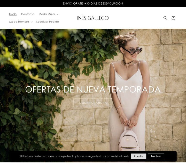 inesgallego.com Tienda online dudosa de moda