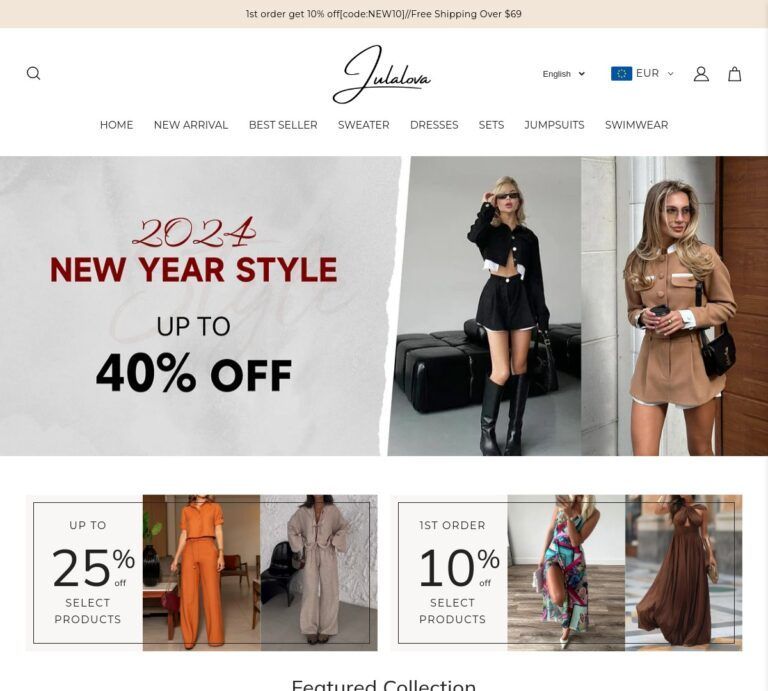 julalova.com Tienda online dudosa de moda