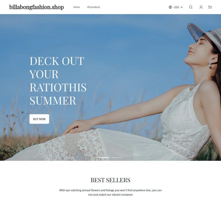 billabongfashion.shop Tienda online dudosa de moda