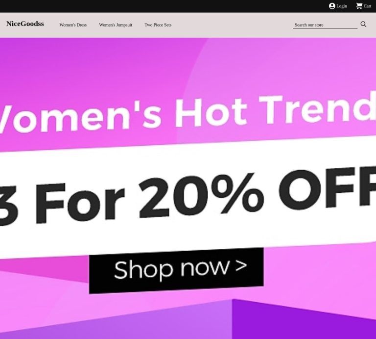 nicegoodss.com Tienda online dudosa moda