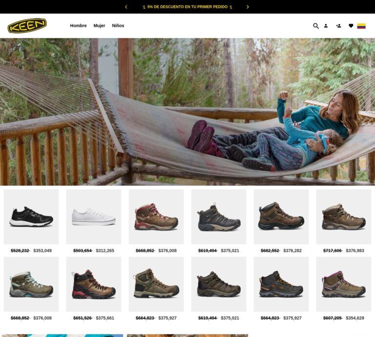 keenoutletcolombia.com.co Tienda online dudosa productos Keen