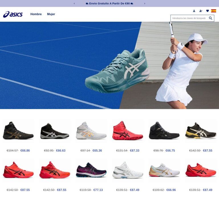 asshoesoutletmadrid.es Tienda online dudosa productos Asics