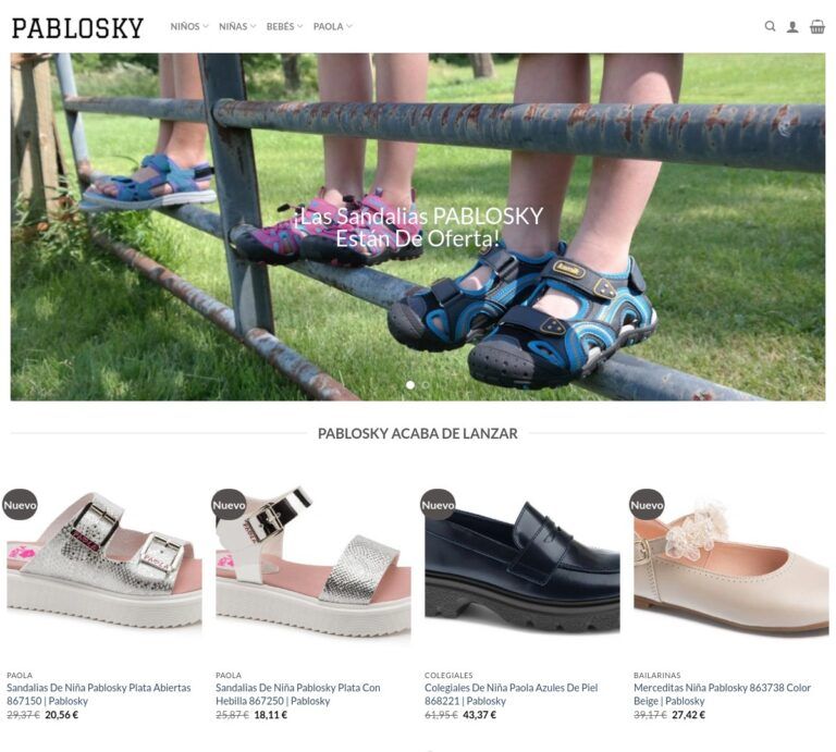 pabloskys.com Tienda online dudosa calzado Pablosky