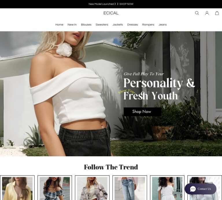 ecical.com Tienda online dudosa de moda