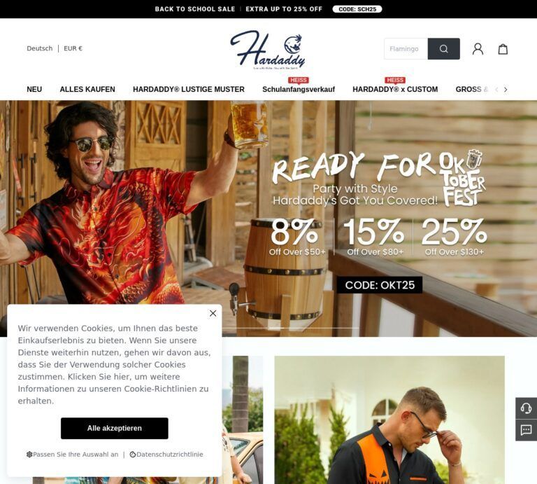 hardaddy.com Tienda online dudosa de moda de hombre