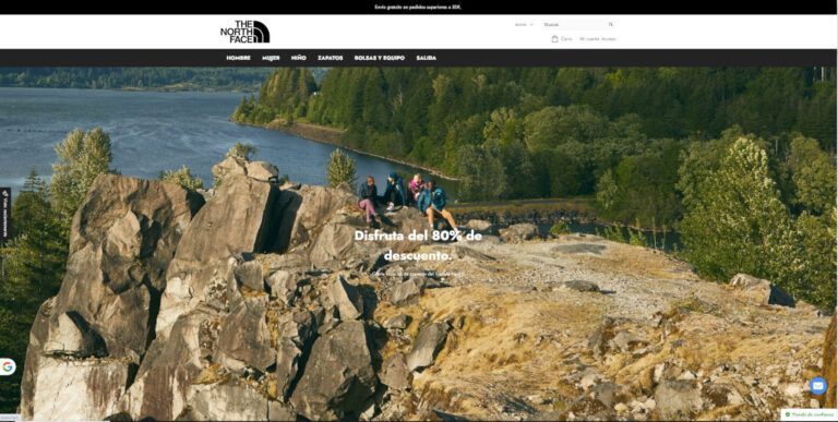 eunorthface.shop Tienda online dudosa North Face
