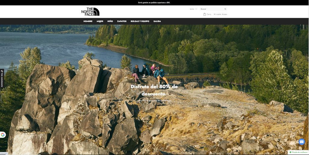 Eunorthface.shop Tienda Online Dudosa North Face
