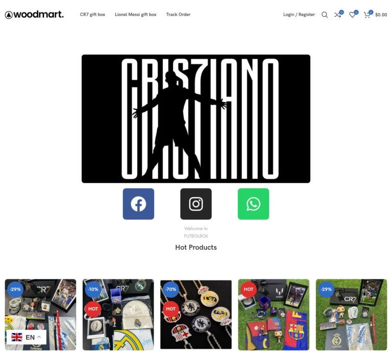 futbolbox.com Tienda online dudosa artículos de Fútbol