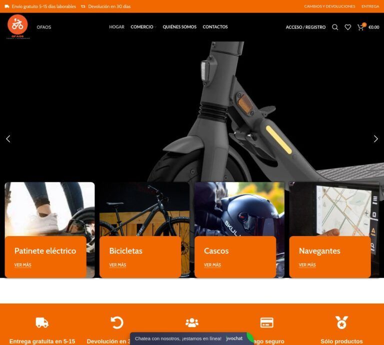 ofaos.com Tienda online dudosa bicicletas