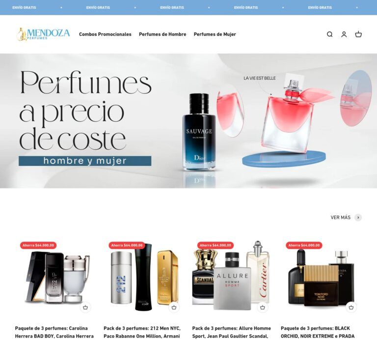 mendoza-perfumes.com Tienda online dudosa perfumes