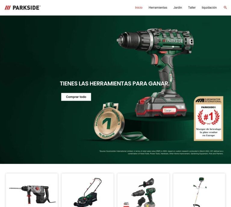 parksides-es.com Tienda online dudosa productos Parkside