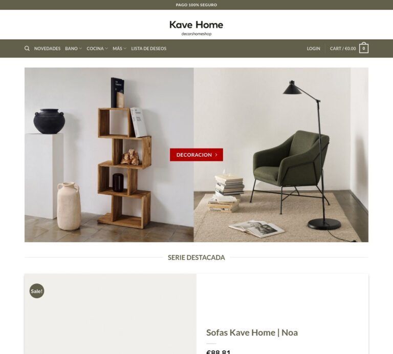 decorshomeshop.com Tienda online dudosa de muebles