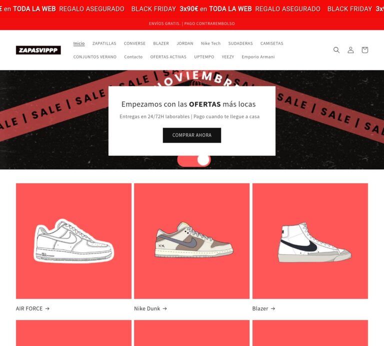 zapasvippp.shop Tienda online dudosa moda