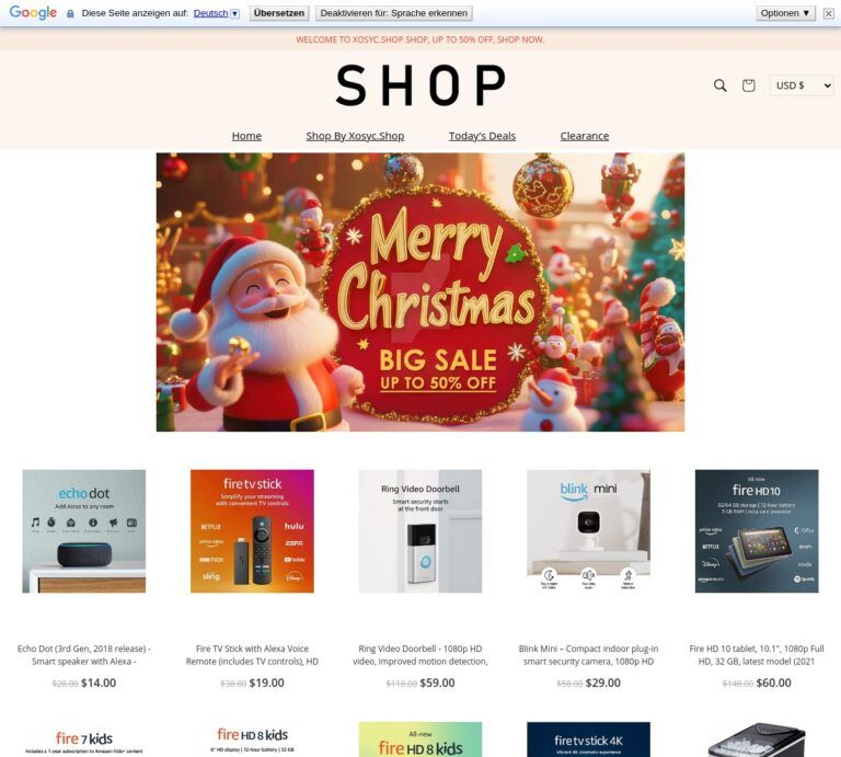 xosyc.shop Tienda online dudosa multiproducto