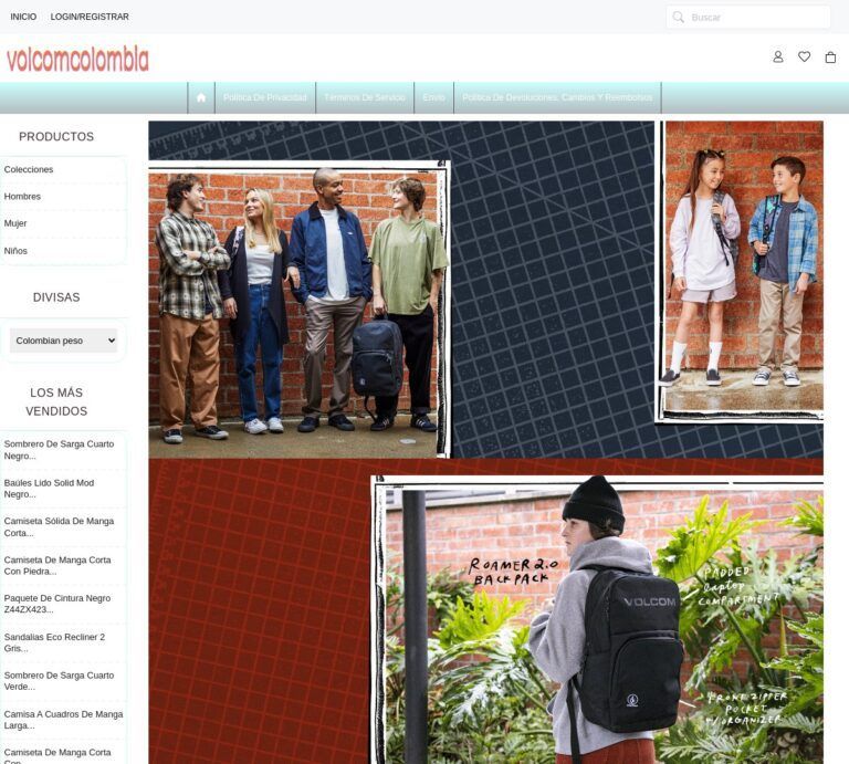 volcomcolombia.com Tienda online dudosa productos Volcom