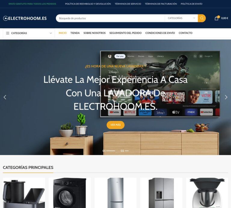 electrohoom.es Tienda online dudosa electrodomésticos