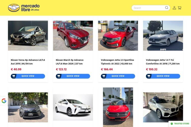 ventadelocura.click Tienda online dudosa de coches de segunda mano
