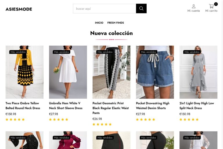 asiesmode.com Tienda online dudosa de moda de mujer