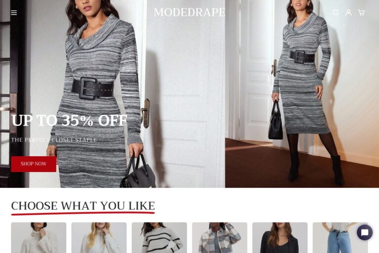 modedrape.com Tienda online dudosa moda de mujer