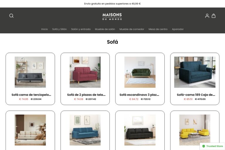 ecotuh.com Tienda online dudosa Maisons du Monde