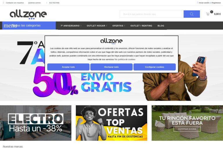 allzone.es Tienda online dudosa multiproducto