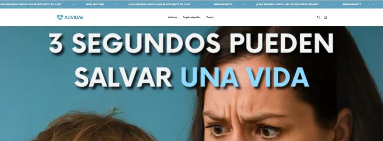 alividae.com Tienda online dudosa monoproducto salud