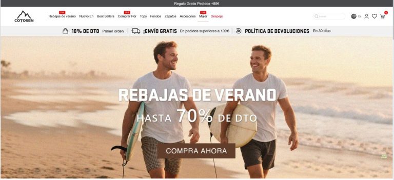 Cotosen.com Tienda online dudosa de moda