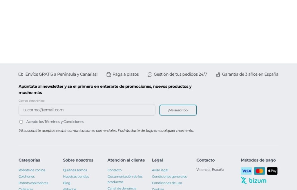 Captura 1 de cecotec-outlet.com